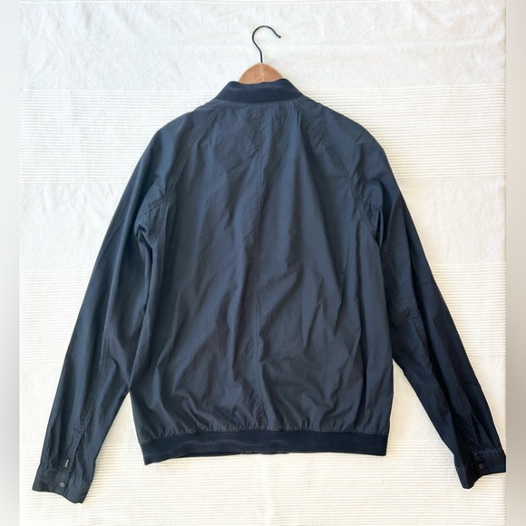 Scotch & Soda Poplin Bomber Shirt in Midnight - Picture 11 of 16